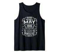 Vintage 40th Birthday Legends were Born in April 1986 Tank Top