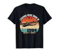 Vintage 41st Birthday Legends Were Born In September 1984 T-Shirt