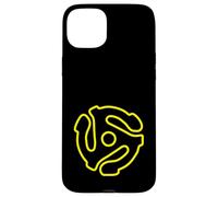 Vintage 45 RPM Record Adapter Retro Vinyl Music Spindle Case for iPhone 15 Plus