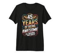 Vintage 45th Birthday for Men Women 45 Years Old Premium T-Shirt