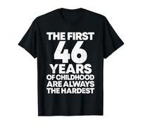 Vintage 46th Birthday Decorations Men Funny 46 Birthday Gift T-Shirt