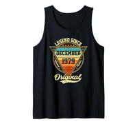 Vintage 46th Birthday Legend Since December 1979 Tank Top