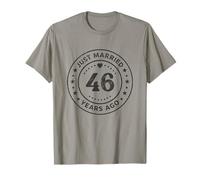 Vintage 46th Wedding Anniversary Just Married 46 Years Ago T-Shirt