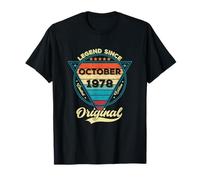 Vintage 47th Birthday Legend Since October 1978 T-Shirt
