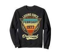 Vintage 49th Birthday Legend Since February 1977 Sweatshirt