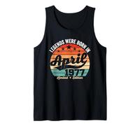 Vintage 49th Birthday Legends were Born in April 1977 Tank Top