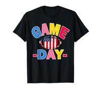 Vintage 4th of July American Football Game Day With Flag T-Shirt