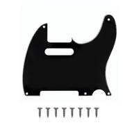 Vintage 5 Hole Tele Pickguard - Black 3ply TL Guitar Pick Guard Scratch Plate for Tele/Telecaster