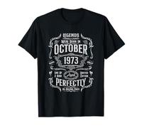 Vintage 52nd Birthday Legends were Born in October 1973 T-Shirt
