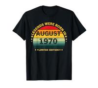 Vintage 55th Birthday Legends Were Born In August 1970 T-Shirt