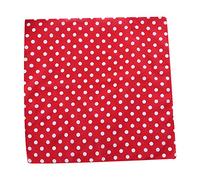Vintage 55x55cm Cotton Square Scarf - Women's Unisex Head Scarf in Black, White & Navy