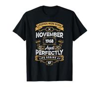Vintage 57th Birthday Legends were Born in November 1968 T-Shirt