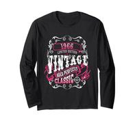Vintage 59 Birthday Decoration Men Women 59yr 1966 59th Bday Long Sleeve T-Shirt