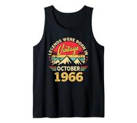 Vintage 59th Birthday Legends were Born in October 1966 Tank Top