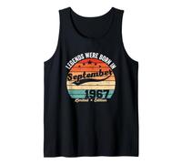 Vintage 59th Birthday Legends were Born in September 1967 Tank Top