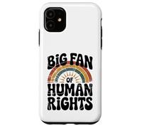Vintage 60s 70s Big Fan of Human Rights Case for iPhone 11