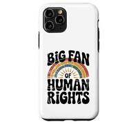 Vintage 60s 70s Big Fan of Human Rights Case for iPhone 11 Pro