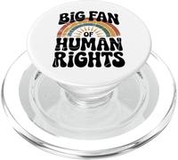 Vintage 60s 70s Big Fan of Human Rights PopSockets PopGrip for MagSafe