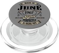 Vintage 60th Birthday Legend June 1967 60 Years Old Gift PopSockets PopGrip for MagSafe