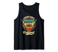 Vintage 61st Birthday Legend Since August 1965 Tank Top
