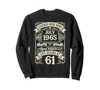 Vintage 61st Birthday Legends Born In July 1965 Sweatshirt