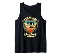 Vintage 62nd Birthday Legend Since May 1964 Tank Top