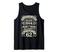 Vintage 62nd Birthday Legends Born in August 1964 Tank Top
