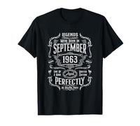 Vintage 62nd Birthday Legends Were Born In September 1963 T-Shirt