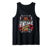 Vintage 64 Birthday Decoration Men Women 64yr 1961 64th Bday Tank Top