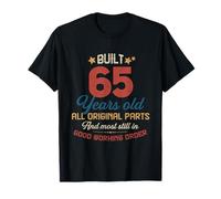 Vintage 65th Birthday Built 65 Years Ago 65 Year Old Gifts T-Shirt