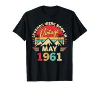 Vintage 65th Birthday Legends were Born in May 1961 T-Shirt