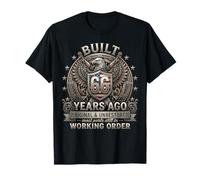 Vintage 66th Birthday Built 66 Years Ago Patriotic USA Flag T-Shirt