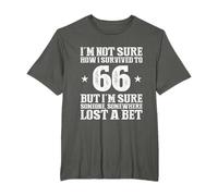 Vintage 66th Birthday Decorations Men 66 Year Old Gifts T-Shirt