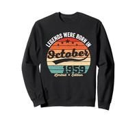 Vintage 66th Birthday Legends Were Born In October 1959 Sweatshirt