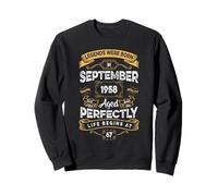 Vintage 67th Birthday Legends Were Born In September 1958 Sweatshirt