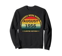 Vintage 69th Birthday Legends Were Born In August 1956 Sweatshirt