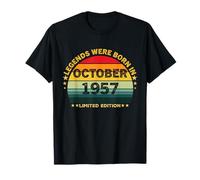 Vintage 69th Birthday Legends were Born in October 1956 T-Shirt