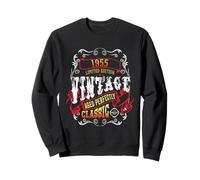 Vintage 70 Birthday Decoration Men Women 70yr 1955 70th Bday Sweatshirt