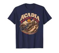 Vintage 70's Ocean Path Trail at Acadia National Park Maine T-Shirt