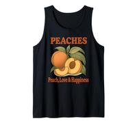 Vintage 70s PEACHES Peach, Love, Happiness Summer Delight Tank Top