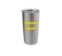 Vintage 70s Stayin' Alive Stainless Steel Insulated Tumbler