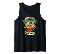 Vintage 71st Birthday Legend Since November 1954 Tank Top