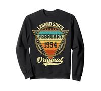 Vintage 72nd Birthday Legend Since February 1954 Sweatshirt