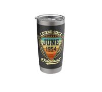 Vintage 72nd Birthday Legend Since June 1954 Stainless Steel Insulated Tumbler