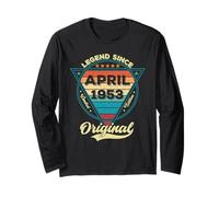 Vintage 73rd Birthday Legend Since April 1953 Long Sleeve T-Shirt