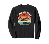 Vintage 73th Birthday Legends Were Born In November 1952 Sweatshirt