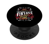 Vintage 74 Birthday Decoration Men Women 74yr 1951 74th Bday PopSockets Adhesive PopGrip