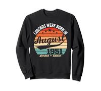 Vintage 74th Birthday Legends Were Born In August 1951 Sweatshirt