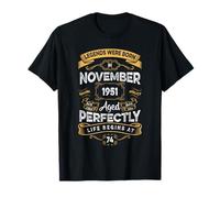 Vintage 74th Birthday Legends were Born in November 1951 T-Shirt