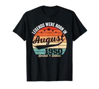 Vintage 75th Birthday Legends Were Born In August 1950 T-Shirt